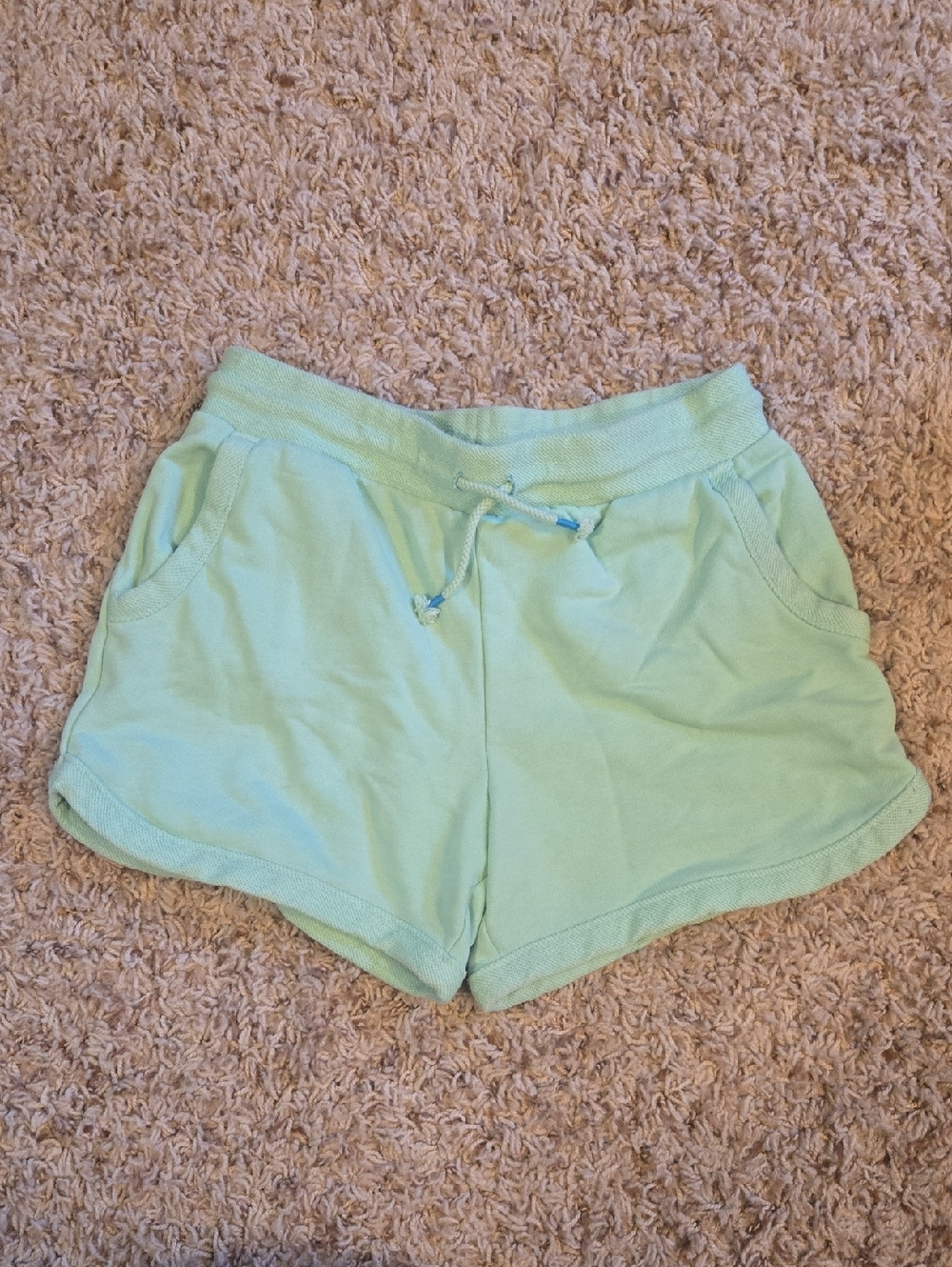 Lands' End Light Mint Athletic Lounge Shorts